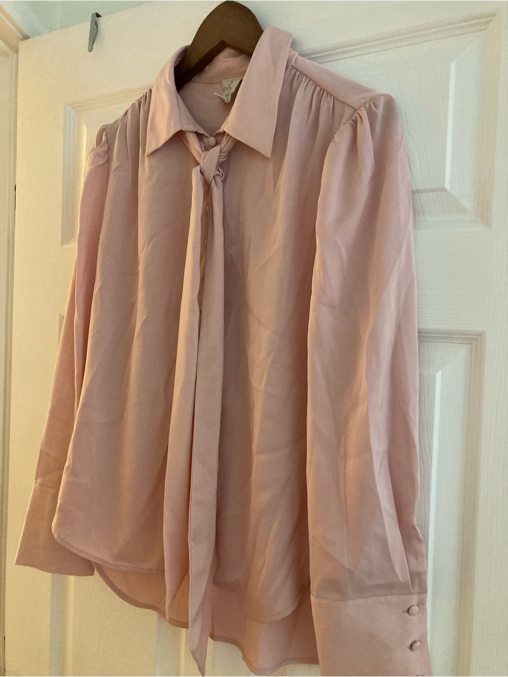 Joie medium Dusty Pink Tie-Neck blouse